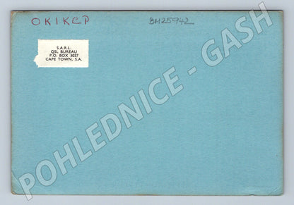 Pohlednice Jižní Afrika QSL karta amatérské rádio 1972 (BM25942)