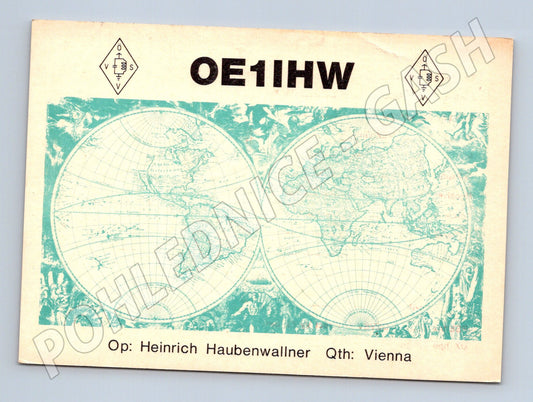 Pohlednice Rakousko QSL karta OE1IHW 1973 (BM25945)