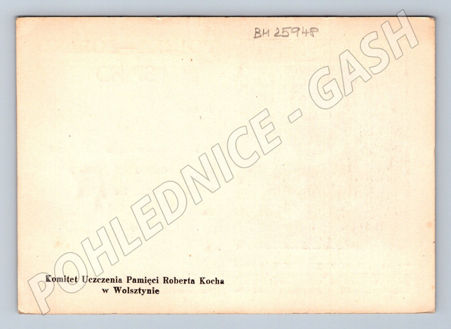 Pohlednice Polsko Dr. Robert Koch QSL karta 1948 (BM25948)