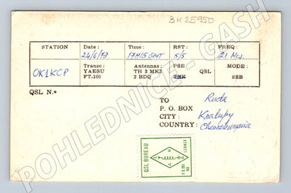 Pohlednice Angola QSL karta bubeník slon 1973 (BM25950)
