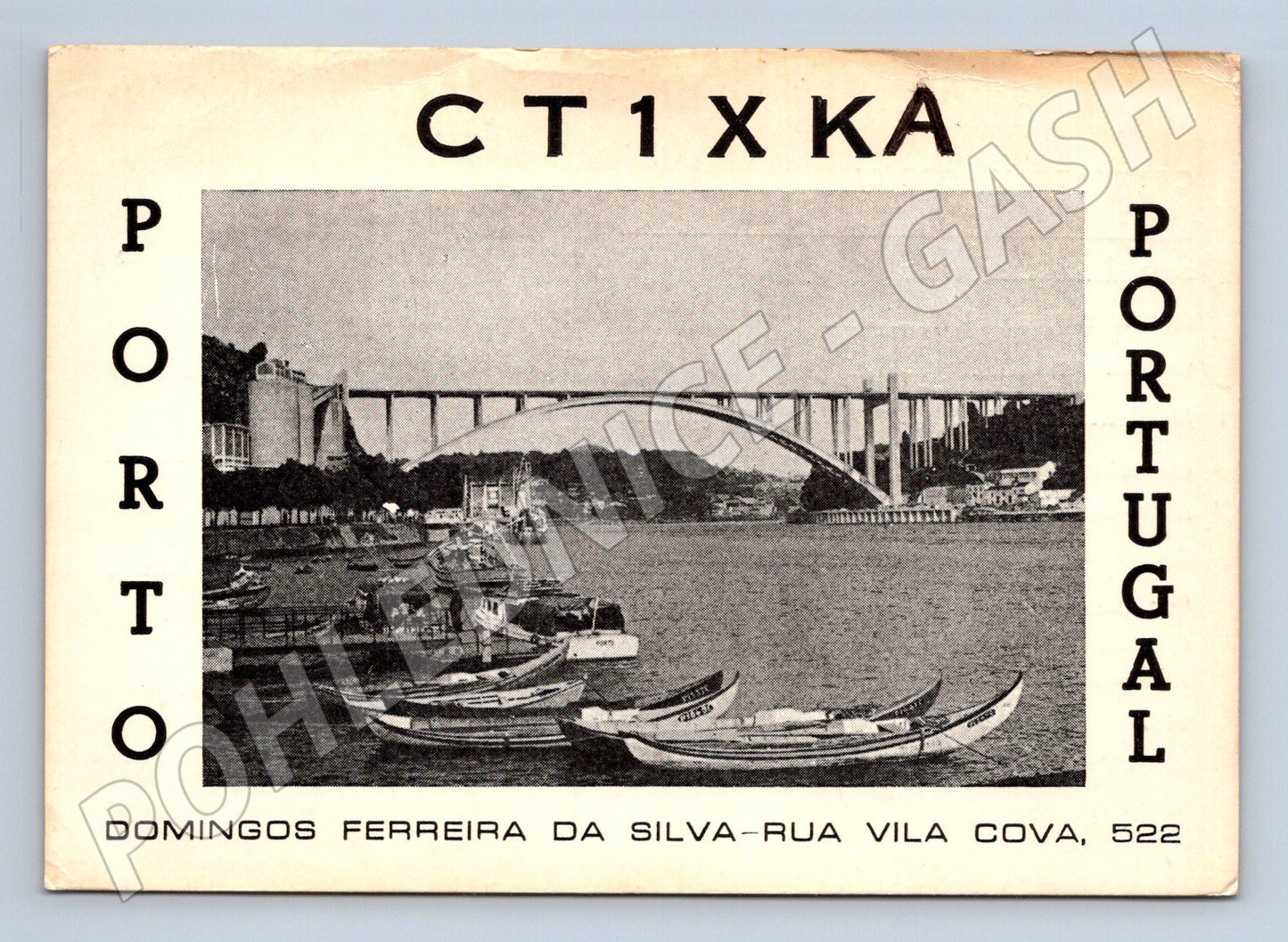 Pohlednice Portugalsko Porto most a lodě 1971 (BM25953)