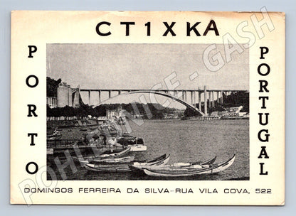 Pohlednice Portugalsko Porto most a lodě 1971 (BM25953)