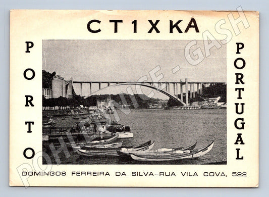 Pohlednice Portugalsko Porto most a lodě 1971 (BM25953)