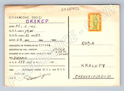 Pohlednice Portugalsko Porto most a lodě 1971 (BM25953)