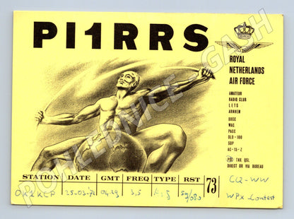 Pohlednice Nizozemsko QSL karta PI1RRS 1972 (BM25954)