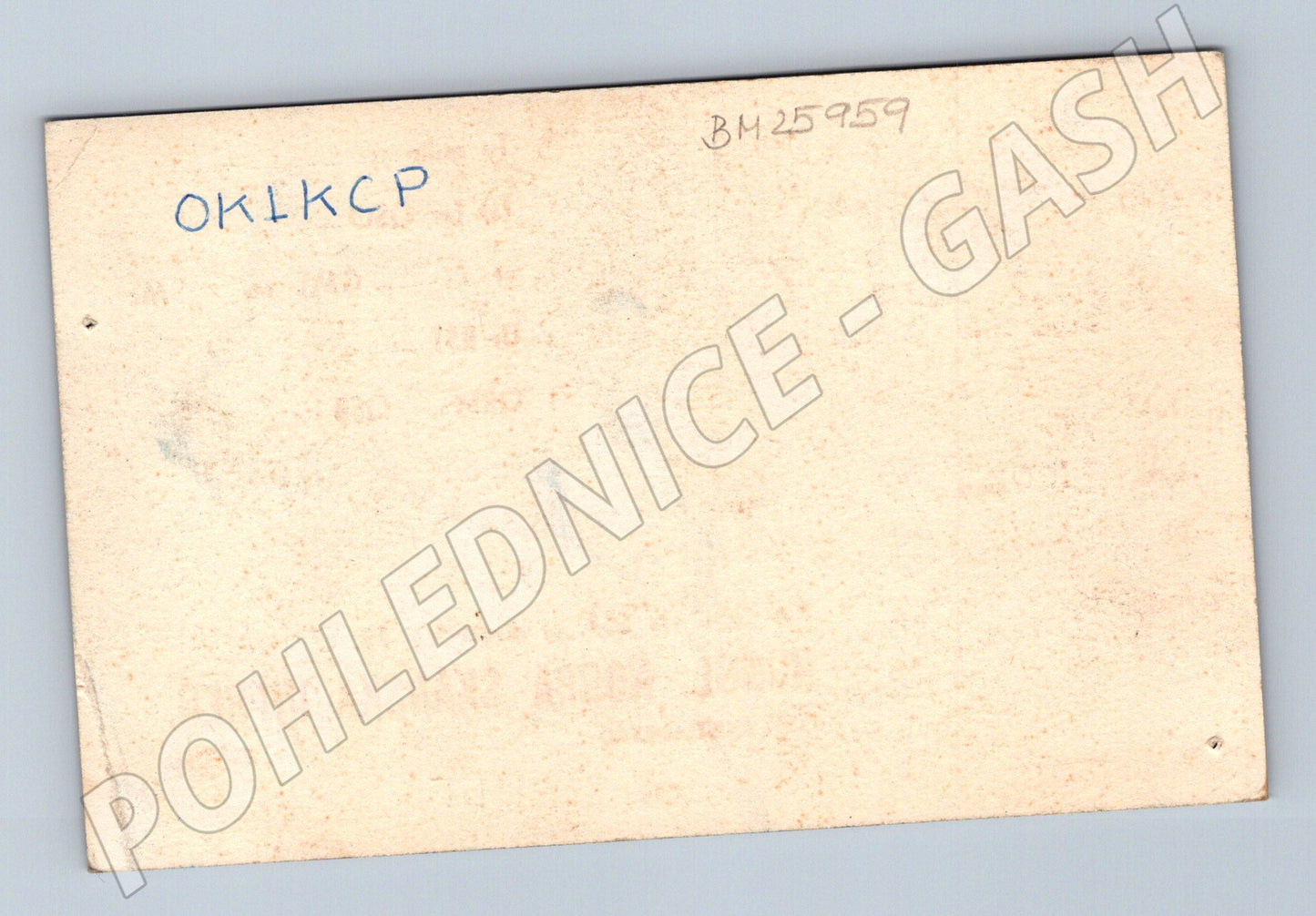 Pohlednice Švédsko QSL karta SL7AC Kristianstad 1959 (BM25959)