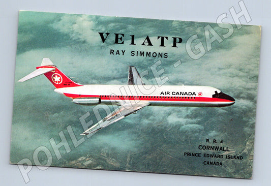 Pohlednice Kanada Air Canada Douglas DC-9 letadlo 1972 (BM25961)