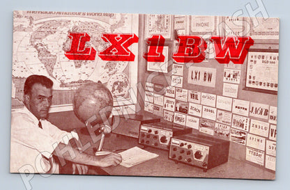 Pohlednice Lucembursko radioamatér LX1BW 1972 (BM25962)