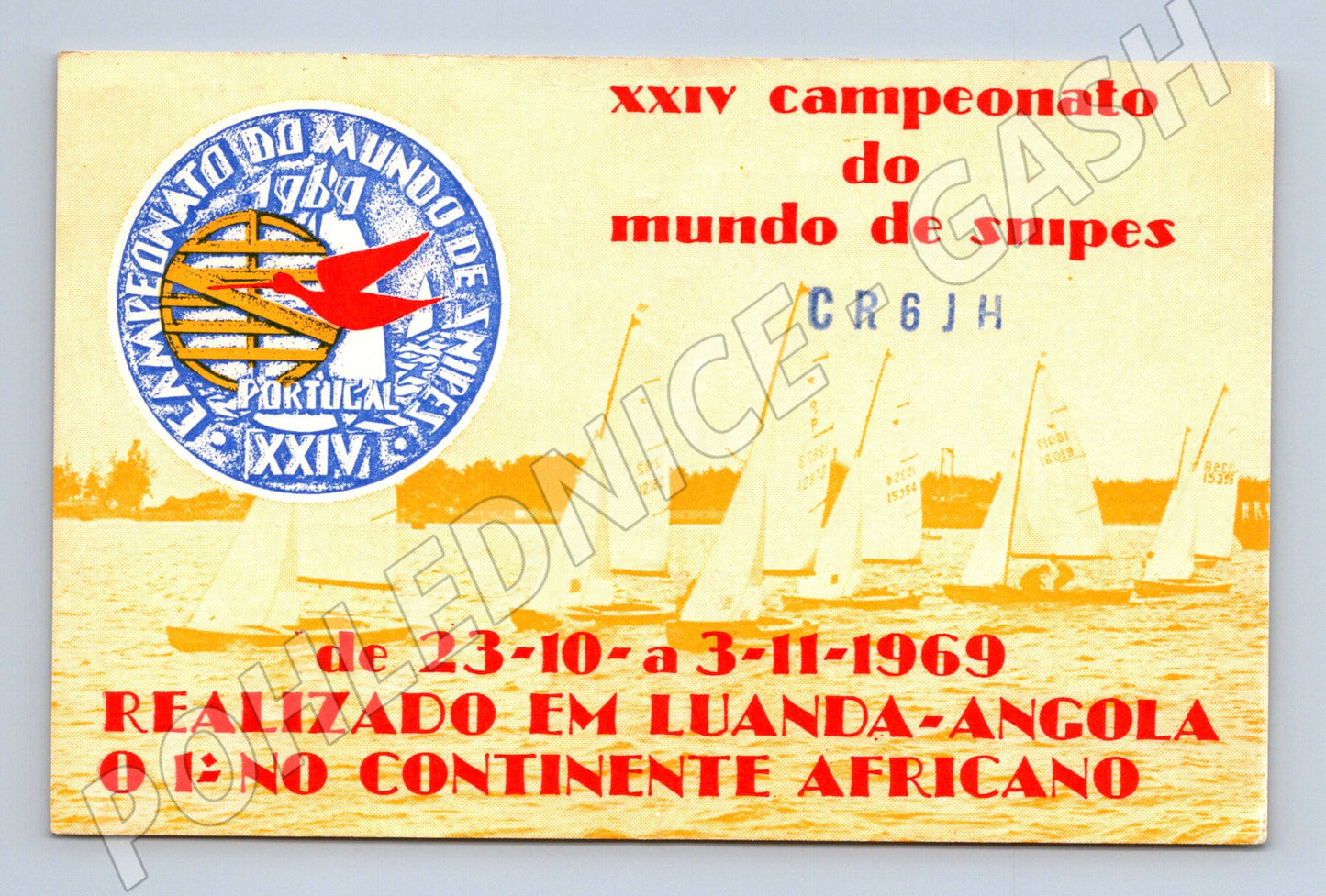 Pohlednice Angola Luanda jachting Snipe mistrovství 1969 (BM25964)