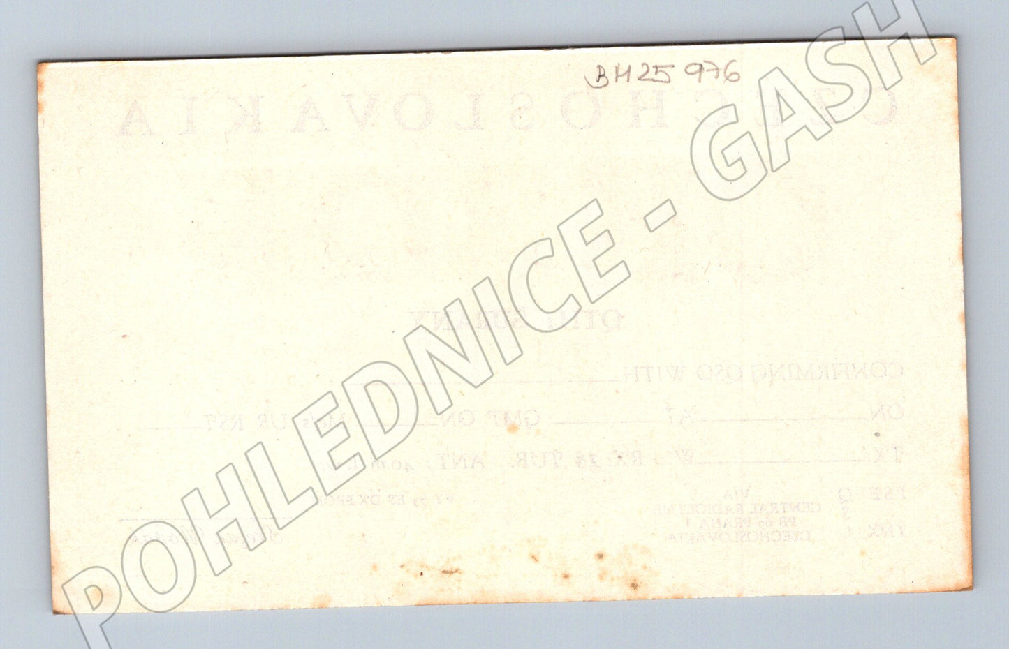 Pohlednice Československo Šurany QSL karta OK3QN 1958 (BM25976)