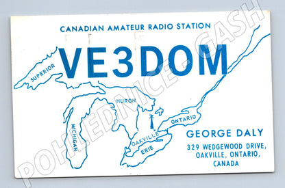 Pohlednice Kanada amatérské rádio QSL 1972 (BM25985)