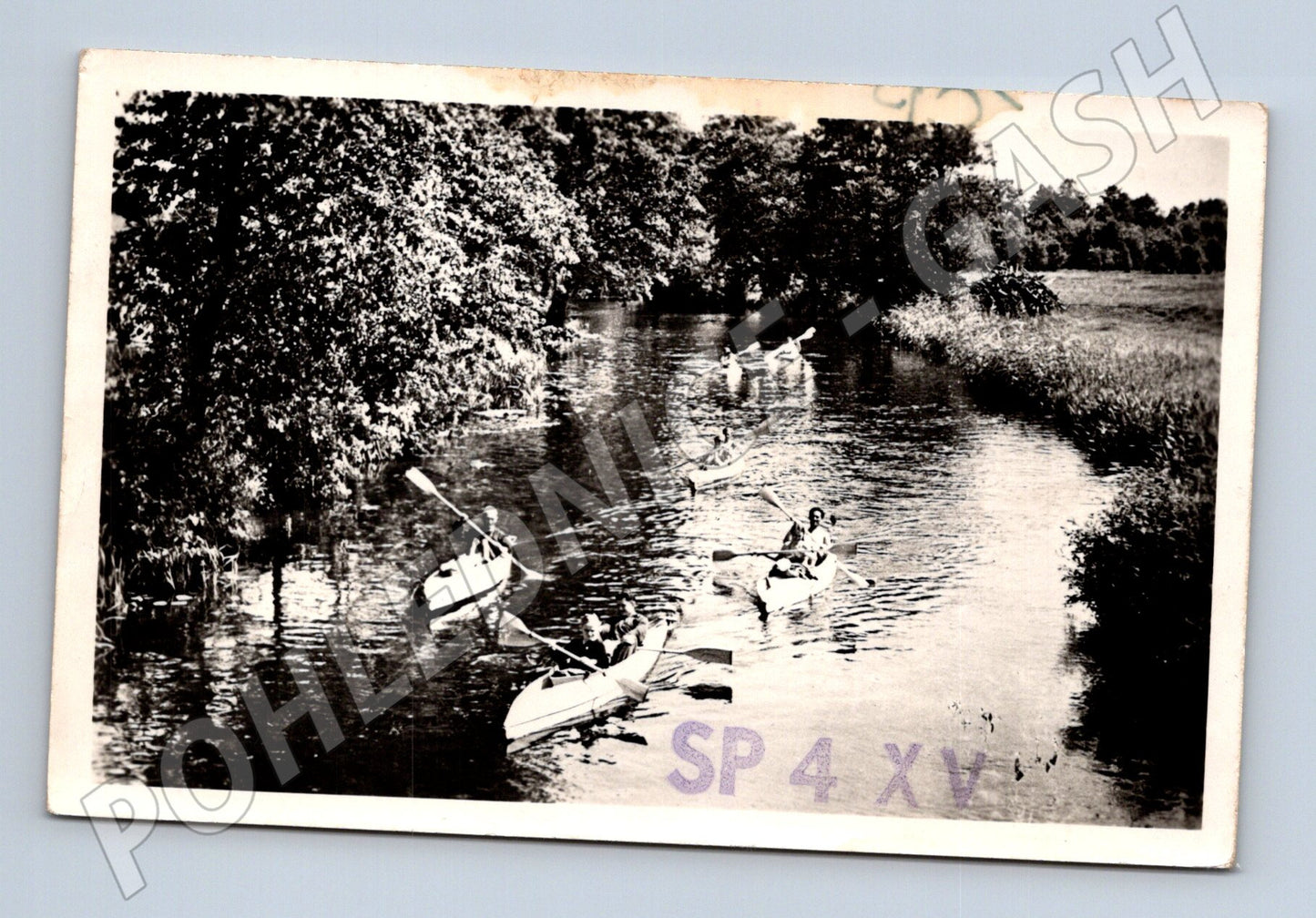 Pohlednice Polsko Mazury Krutynia kajaky 1959 (BM25992)