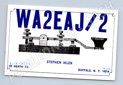 Pohlednice USA QSL karta radioamatér WA2EAJ/2 1972 (BM25994)