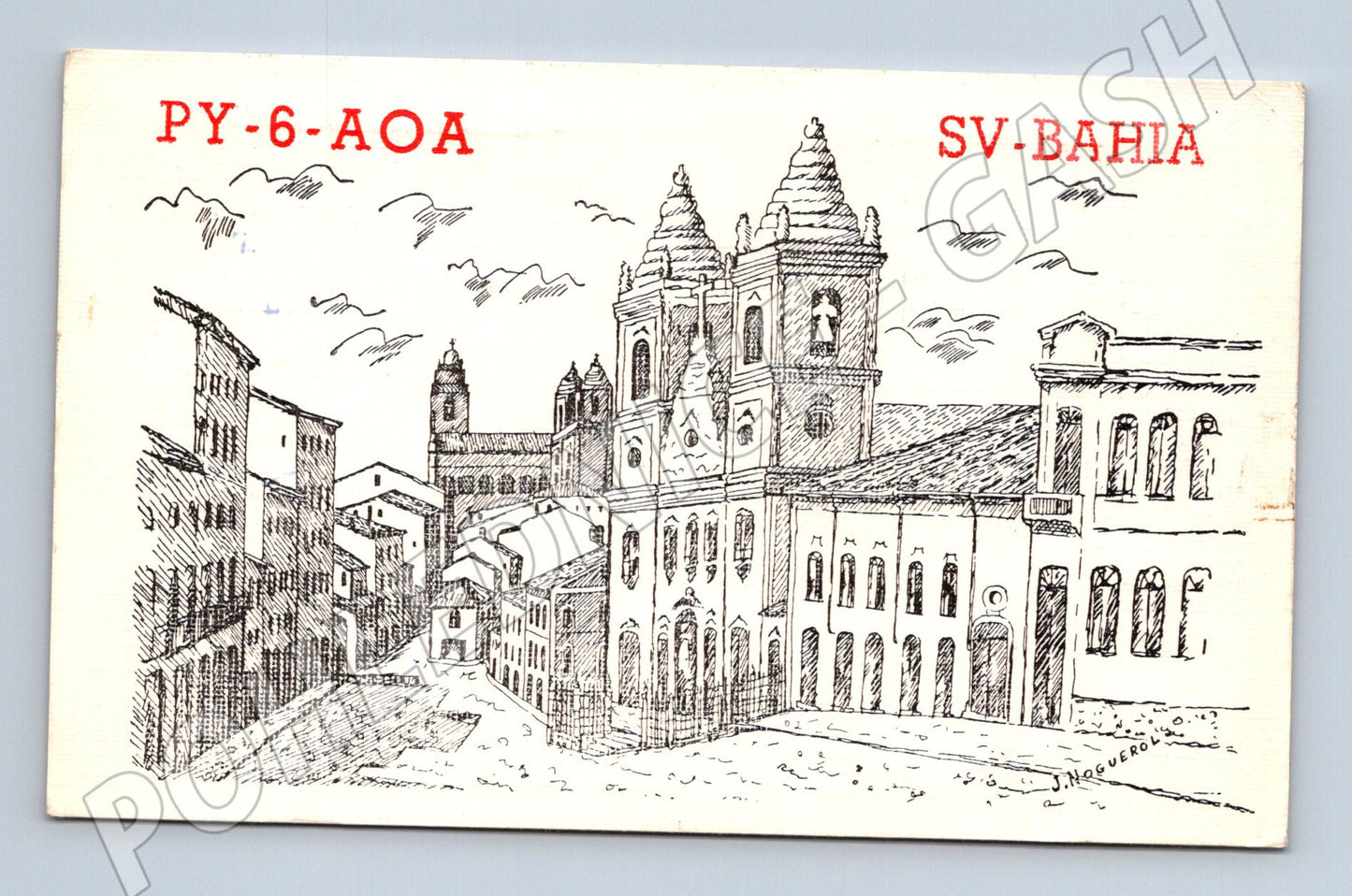 Pohlednice Brazílie Salvador Bahia budovy 1973 (BM26015)