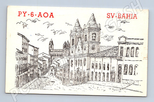 Pohlednice Brazílie Salvador Bahia budovy 1973 (BM26015)