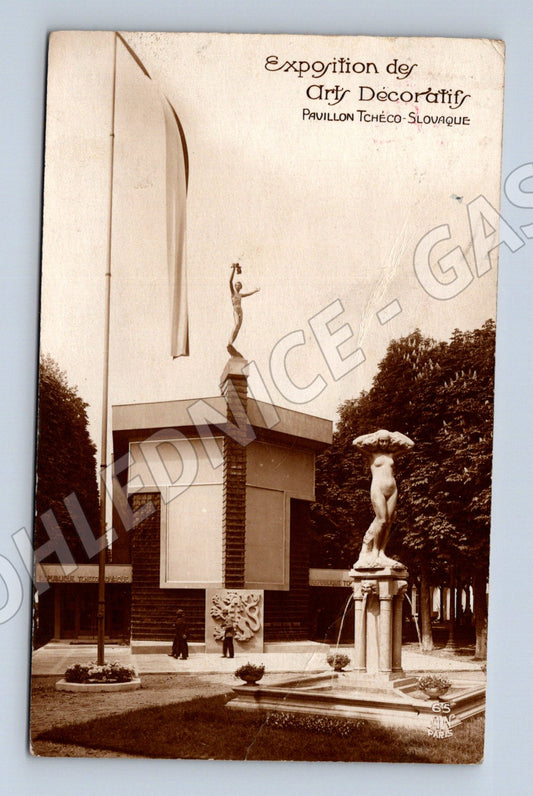 Pohlednice Francie Paříž Československý pavilon výstavy 1930 (BM26022)