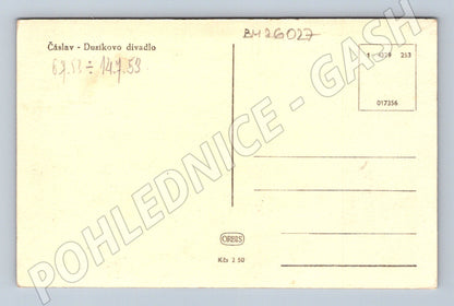 Pohlednice Čáslav Dusíkovo divadlo 1953 (BM26027)