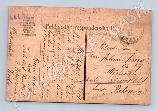 Pohlednice Feldpost 1. světová válka 1917 (BM26036)