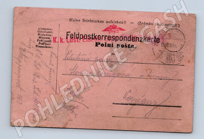 Pohlednice Polní pošta 1. světová válka 1917 (BM26046)