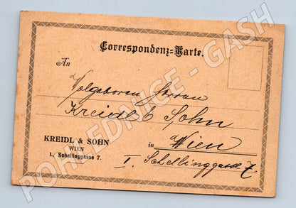 Pohlednice Rakousko Vídeň korespondenční karta Kreidl & Sohn (BM26060)