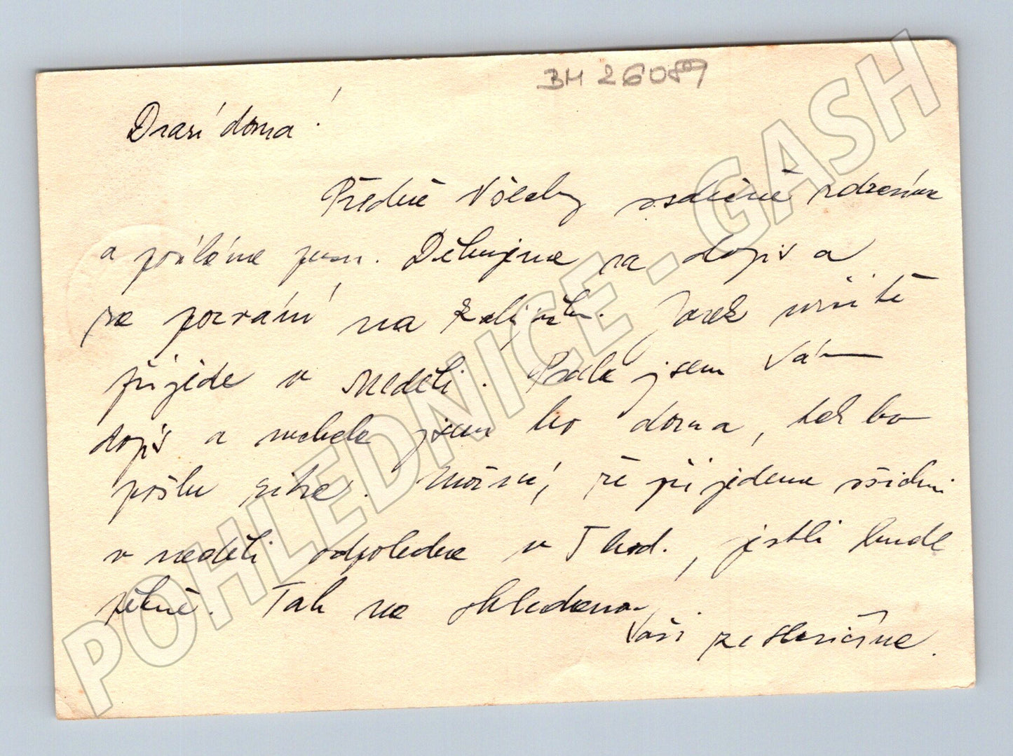Pohlednice Bohunice u Tišnova poštovní dopisnice 1950 (BM26089)