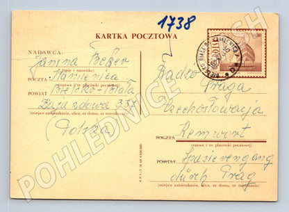 Pohlednice Polsko do Československa 1945 (BM26096)