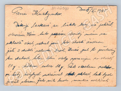 Pohlednice Československo s textem a známkou 1945 (BM26100)
