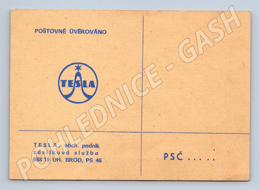 Pohlednice Uherský Brod Tesla sdělení o objednávce (BM26105)