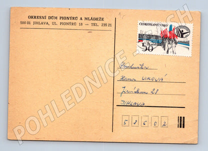 Pohlednice Jihlava Pionýři pozvánka 1980 (BM26108)