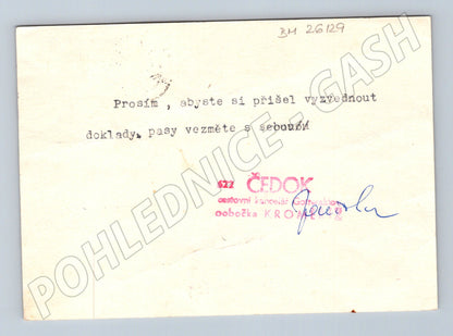 Pohlednice Korespondenční lístek ČSSR se známkami a Prahou (BM26129)
