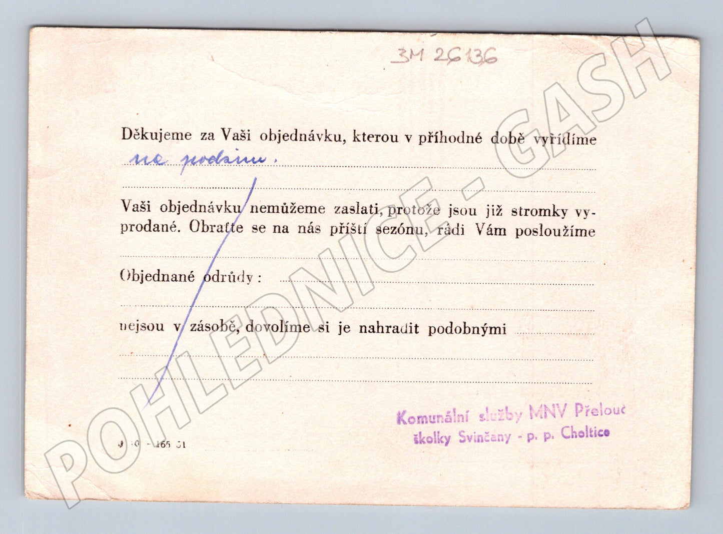 Pohlednice Československo Svinčany školky Přelouč (BM26136)