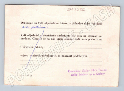Pohlednice Československo Svinčany školky Přelouč (BM26136)