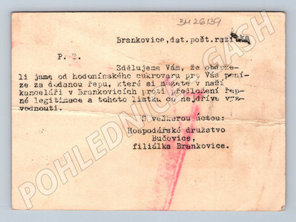 Pohlednice tabulka hnojiv a živin Protektorát (BM26139)