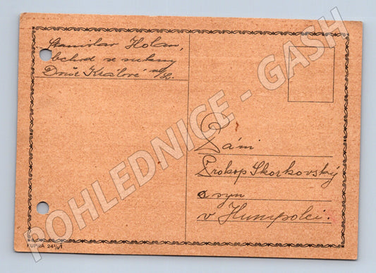 Pohlednice Dvůr Králové nad Labem popsaná 1937 (BM26141)
