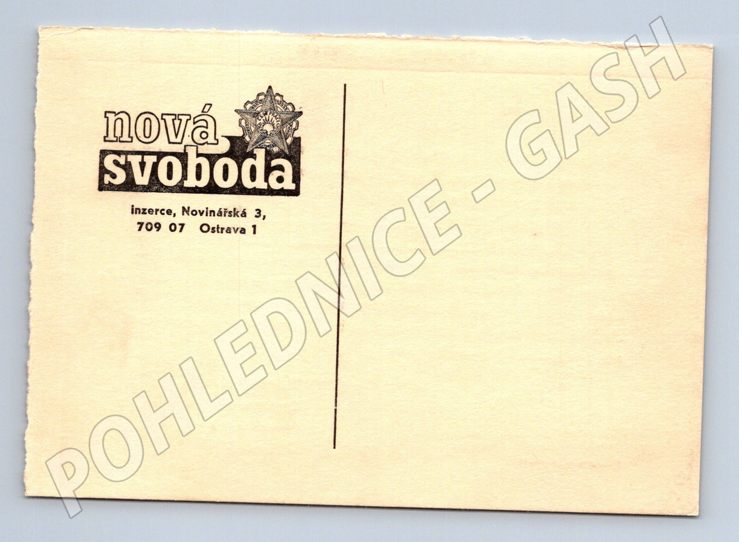 Pohlednice Ostrava Nová svoboda inzerce 1973 (BM26150)