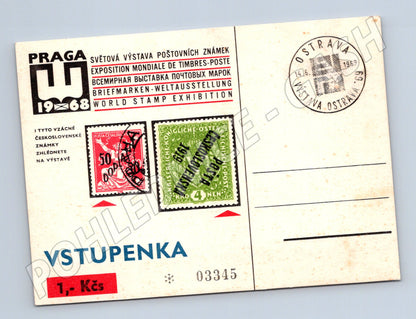 Pohlednice Praha Světová výstava poštovních známek 1968 (BM26155)