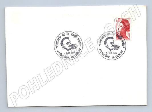 Pohlednice Francie Confrerie de la Truffe Noire Cahors 1989 (BM26167)