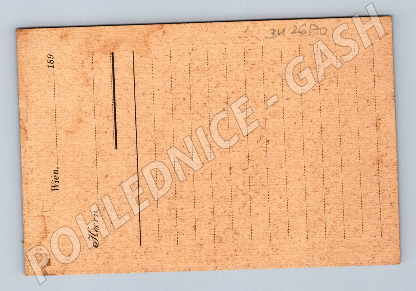 Pohlednice Rakousko Vídeň blank Correspondenz=Karte (BM26170)