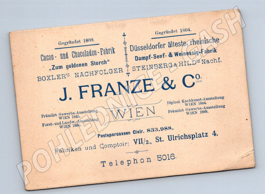 Pohlednice Rakousko Wien J. Franze & Co. reklama (BM26171)