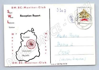 Pohlednice Německo DM-BC-Monitor-Club mapa NDR Berlin 1990 (BM26183)
