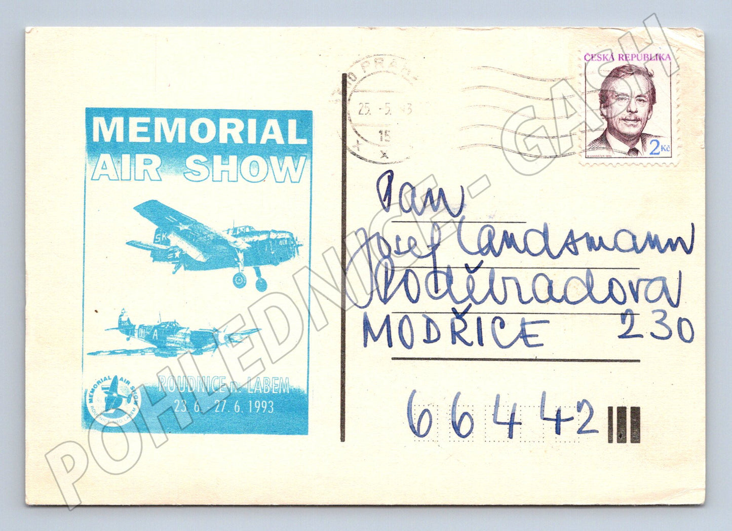 Pohlednice Roudnice n. Labem Memorial Air Show 1993 (BM26186)