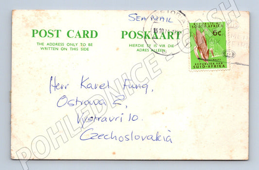 Pohlednice Jižní Afrika kukuřice známka 1971 (BM26191)