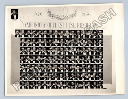 Stará fotografie Praha Symfonický orchestr Čs. rozhlasu 1956 (BM26214)