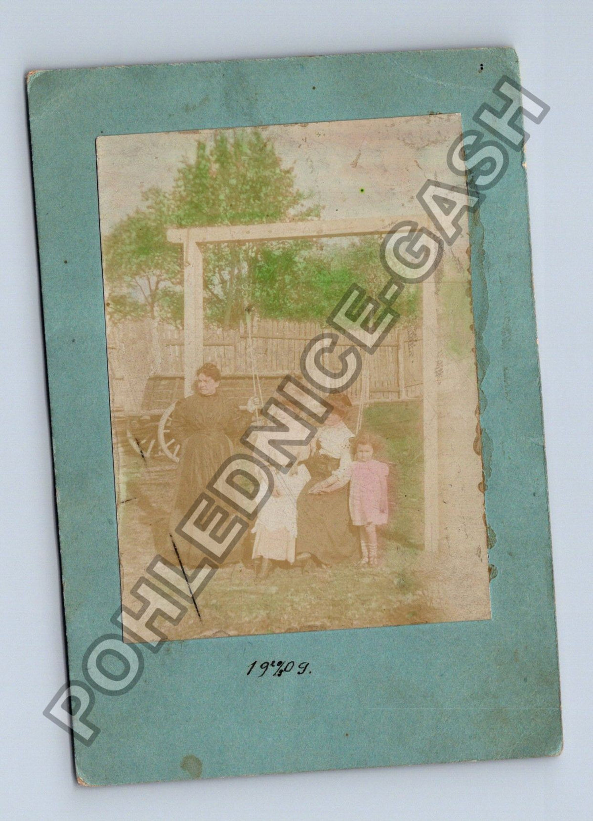 Stará fotografie skupina žen a dětí 1920 (BM26284)