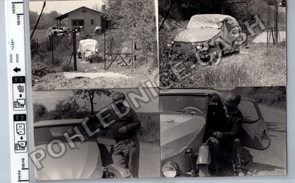 Stará fotografie muži s automobily 1966 (BM26392)