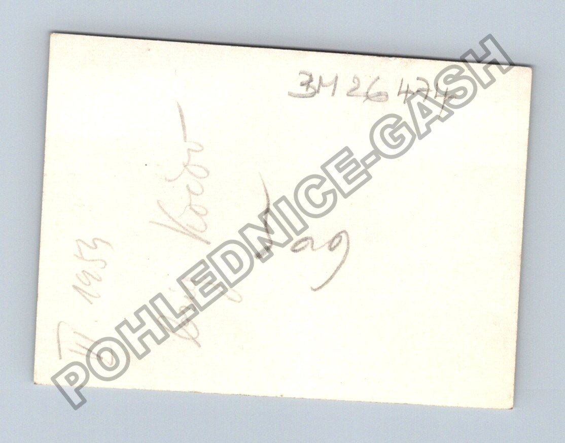 Stará fotografie skupina lidí na nákladním autě Kočov (BM26474)