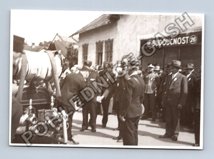Stará fotografie skupina mužů hasiči Budoucnost 26 (BM26514)