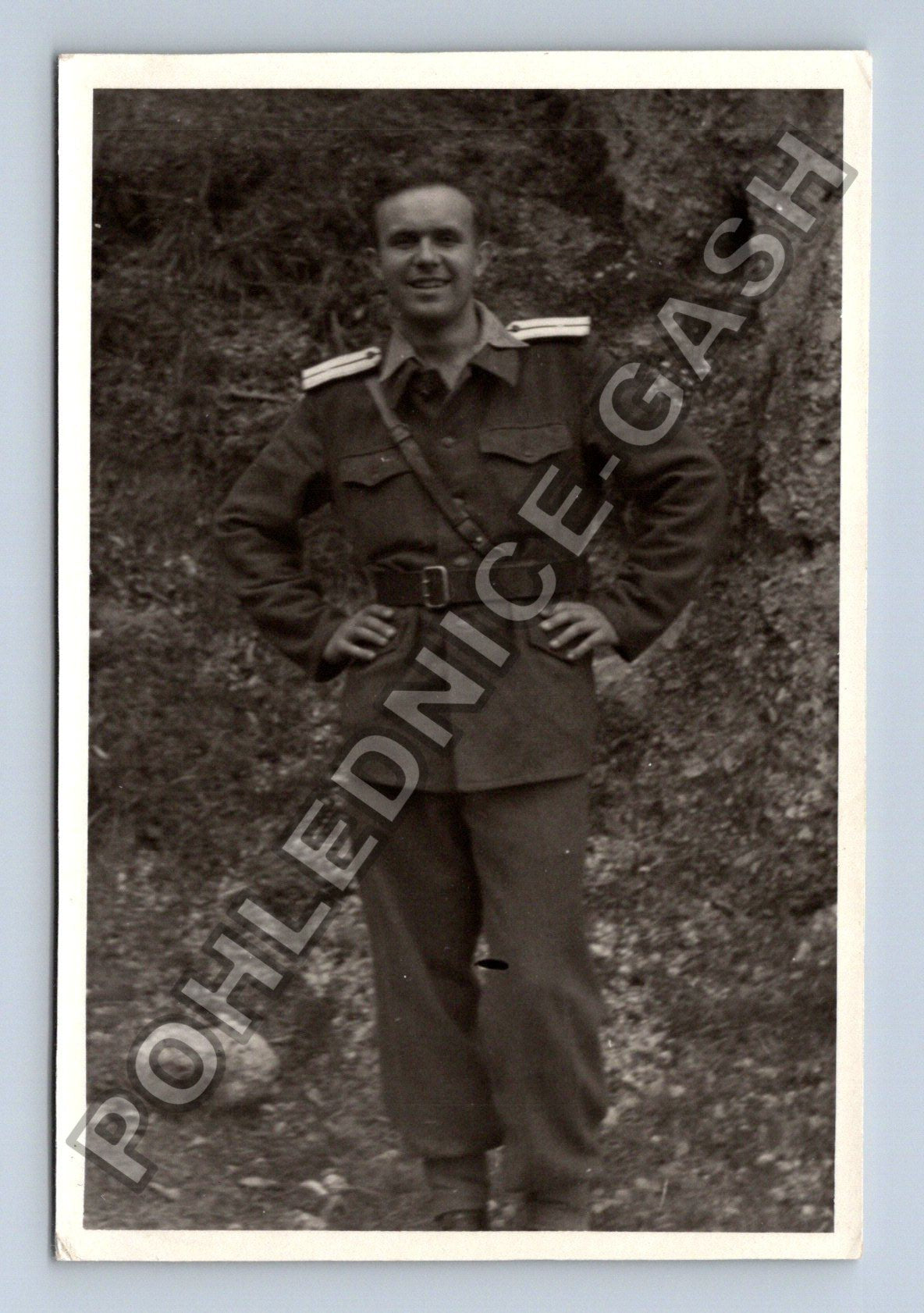 Stará fotografie muž v uniformě 1953 (BM26515)