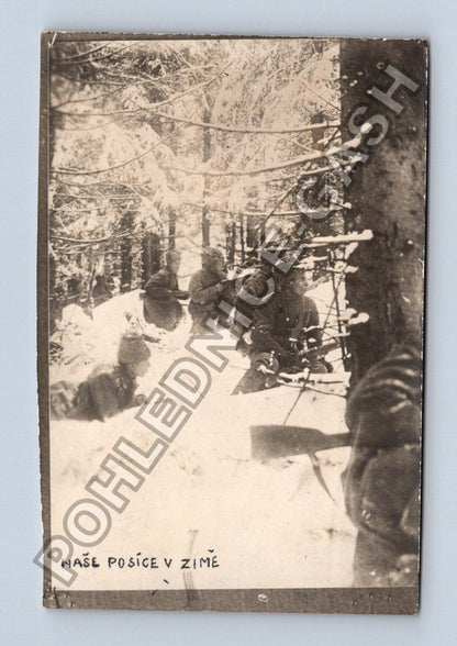 Stará fotografie NAŠE POSICE V ZIMĚ (BM26518)