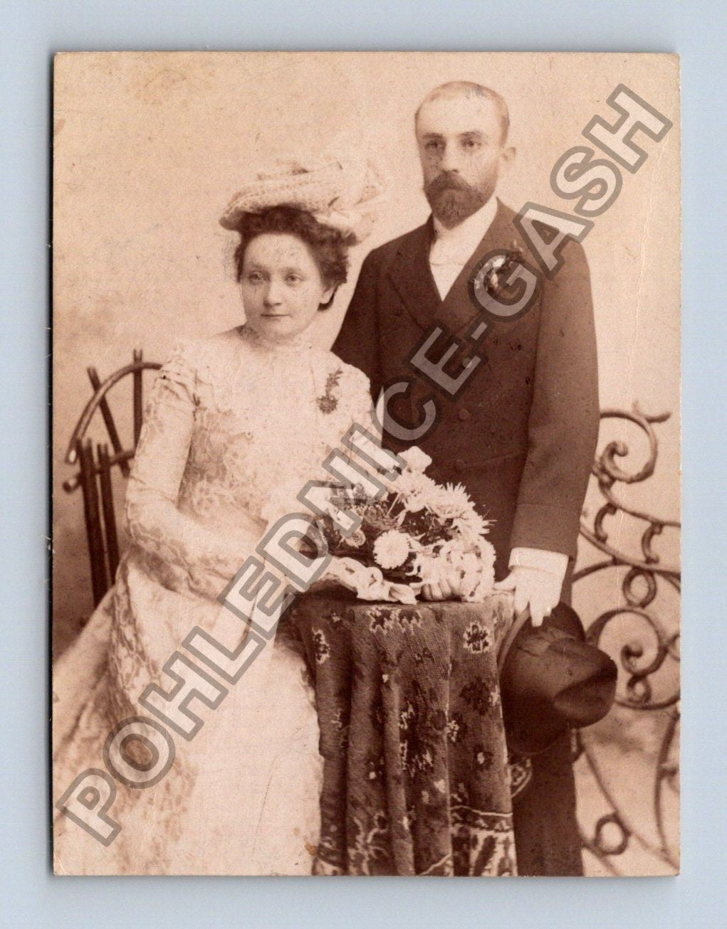 Stará fotografie svatební pár (BM26579)